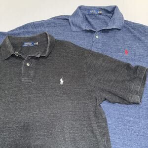 Lot Of 2 Ralph Lauren Men Golf Polo Shirts Sz 2XLT Tall Casual Short Sleeve EUC